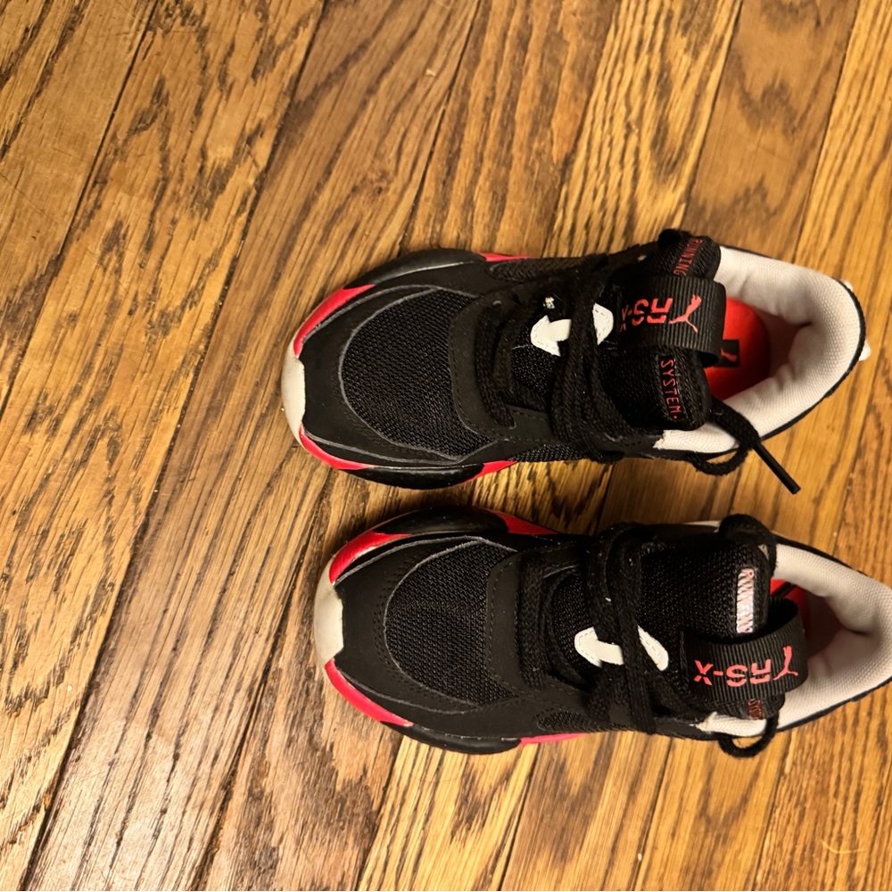Puma Black and Red Athletic Sneakers